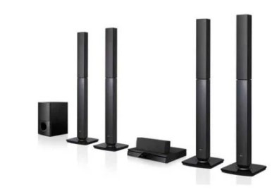 LG DVD Home Theatre, 1000w, 5.1 Channel, 4 Tallboy Speakers, Bluetooth LHD 657