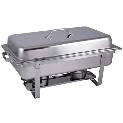 Single 11 Litres Capacity Stainless Steel Chaffing Dish For Buffet - Silver