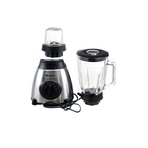 2 In 1 Ice Crushing Powerful Blender Glass - Silver 1.5l