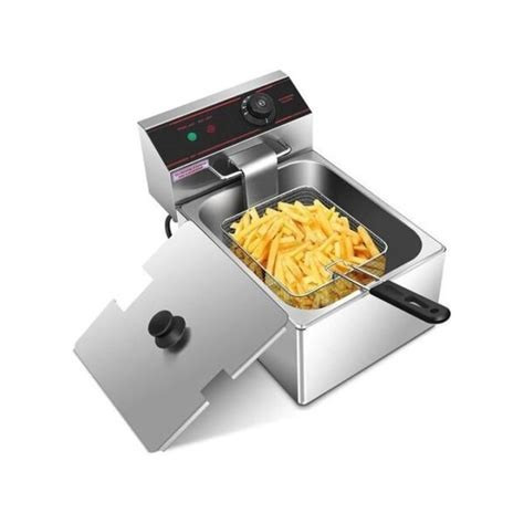 Globalstar 6 Litres Commercial Deep Fryer Stainless Steel - Silver