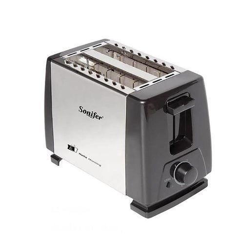 Sonifer 2 Slice Bread Toaster - Black,Silver