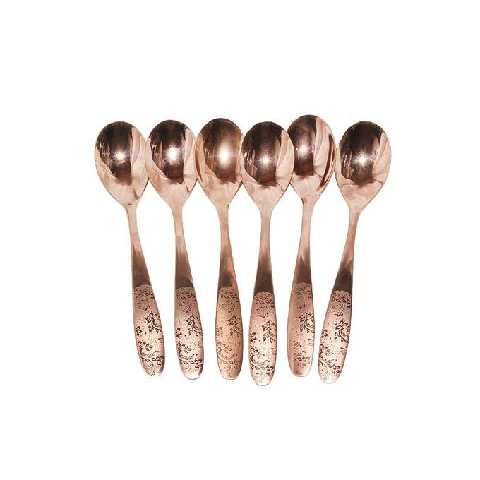 Tea Spoons, 6pcs - Copper