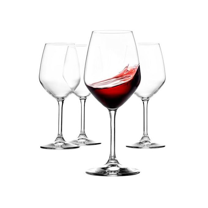 4 Pieces Of Wine Glasses-Colorless. Glass
