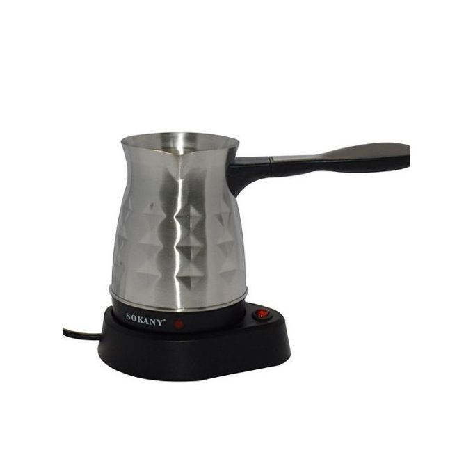 0.5L Coffee Maker Machine Stainless Steel Electrical Kettle Pot, Silver. Sokany