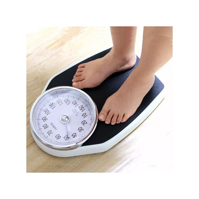 Personal Body Weight Bathroom & Mechanical Weighing Scale, Black. Kinlee