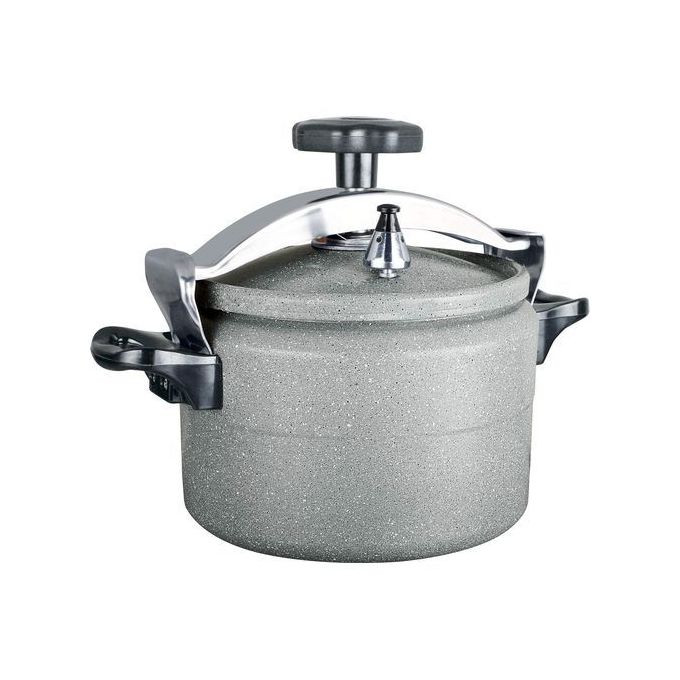 6L Granite Pressure Cooker Saucepan -Grey . HTH