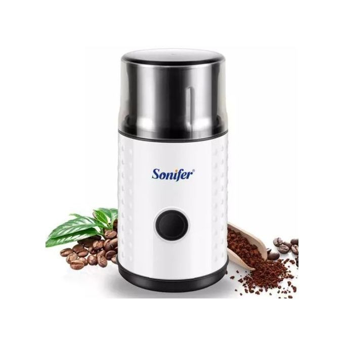 Spice, Nuts, Coffee Grinder- White. Sonifer