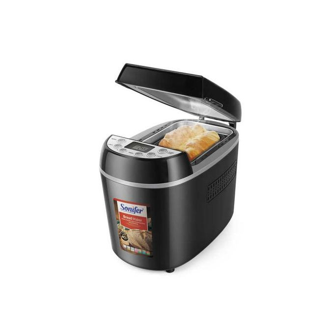Automatic Electric Programmable Digital Bread Maker Machine, Black. Sonifer