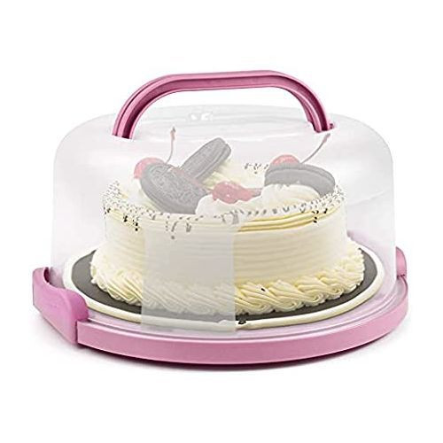 Portable Cake Storage Bin Cupcake Holder Container Box- Multi-colours
