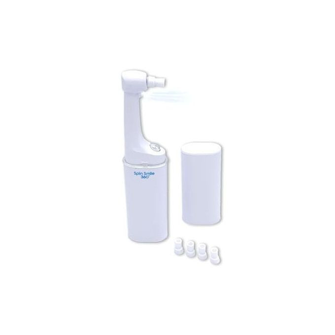 Spark Innovators Spin Smile 360 - Professional Grade Tooth Polisher & Whitener, White.