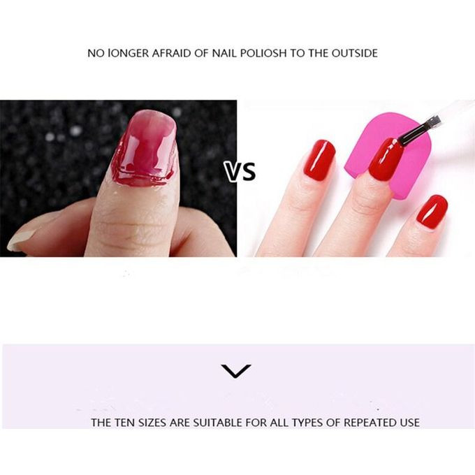 26pcs Polish Stencil Barrier w/ French 32 French Tip Strips / Reusable Nail Polish Guide  Diy Nails Supplies- Pink