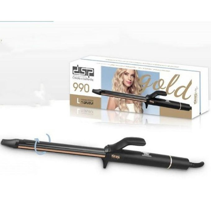 Pro Professional Hair Tong Ceramic Hair Curling Iron with Adjustable Temperature And Pointy Barrel Dsp