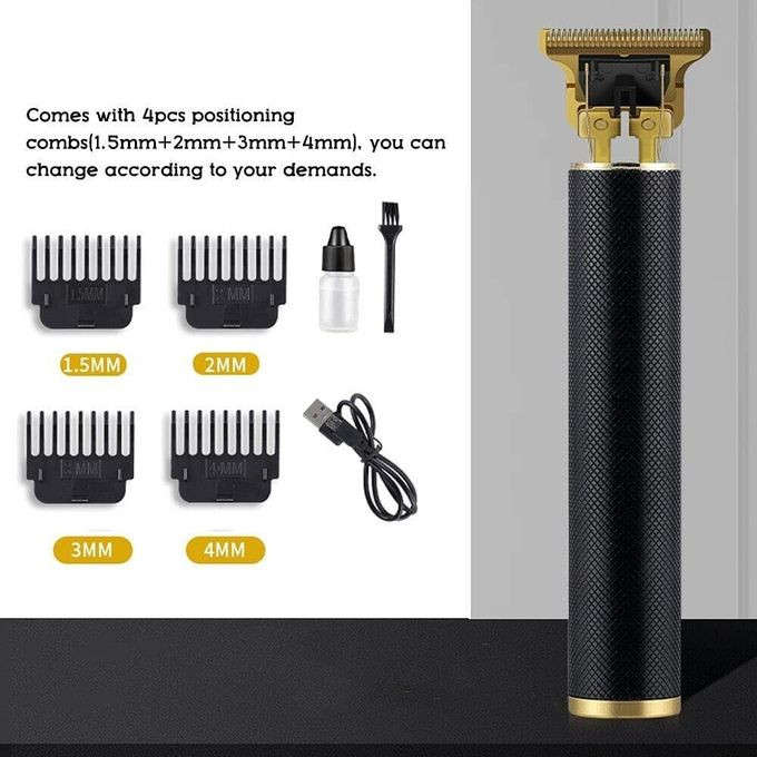 Professional Hair Clippers for Men - Barber Clippers for Hair Cutting Grooming Kit - Adjustable Hair Trimmer for Men, All Metal Beard Trimmer, Cordless Clippers, Rechargeable, LED Display- Silver Pritech