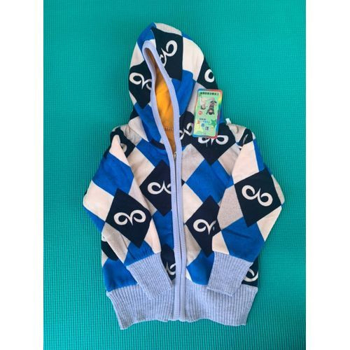 Baby Sweater With Hood Multi Designs - Multicolor