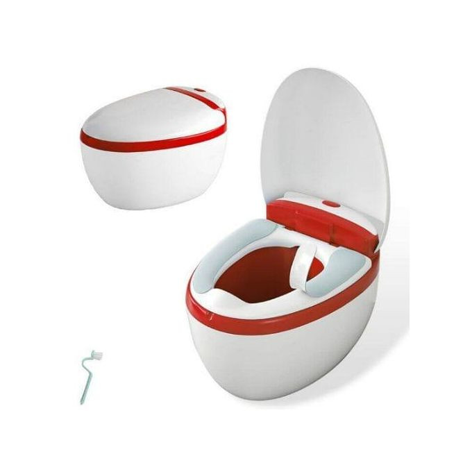 Babies Soft Seat Toilet Trainer, Baby Potty Seat Kit with lid- Multicolor