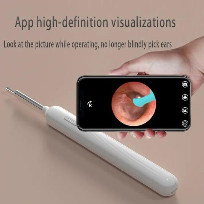 Visual Ear Wax Removal Tool with 1080P HD Waterproof Camera, Wireless Otoscope Double Quick Hand Pump,Suitable for IOS and Android Smartphones - Multicolor