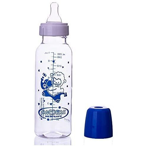 Camera Smooth Neck Feeder Baby Bottle With Anti-Colic Air Valve Teat- Clear