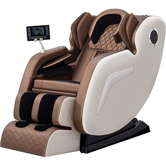 Full Body Electric Capsule 3D Home Automatic Body Kneading Massage Sofa Chair, Zero-Gravity Space Design Auto Recline Relaxing Vibrating Backrest Massager and Leg Extension, Built-in Waist Back Heater and Bluetooth Speaker- Multicolor
