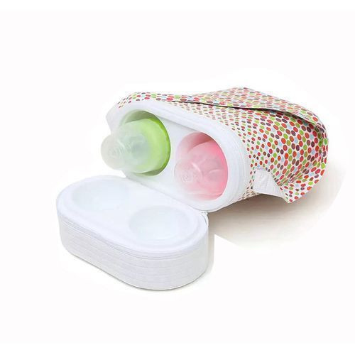 Patterned Baby Bottle Warmer With 2 Bottles - Multicolor