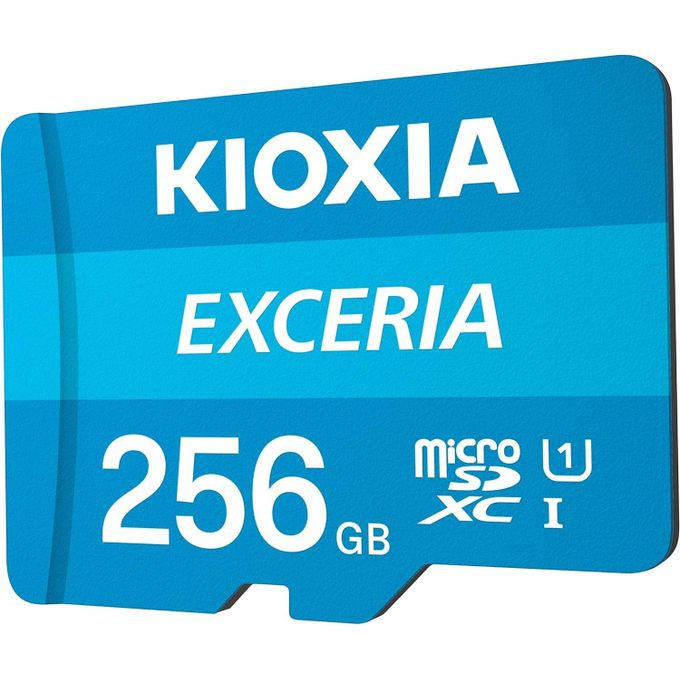 Exceria SD MicroSD Memory Card 256GB 100MB/s Full HD Recording UHS Speed Class 1 -Multicolor kioxia