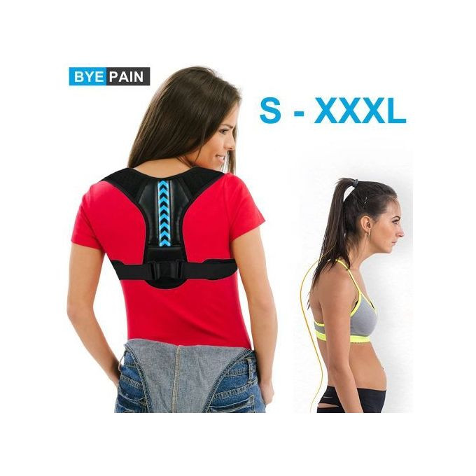 Posture Shoulder Back Pain Supporter Brace - Grey.