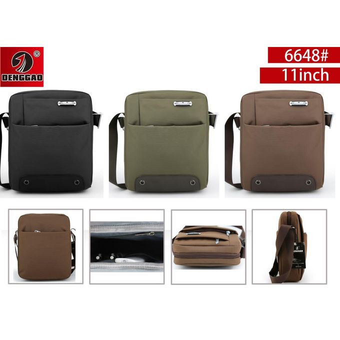 1 Piece Of 11 Inch Small Canvas Messenger Bag for Men Medium-Sized Shoulder Bag Mens Retro Crossbody Bag Man Travel Bag Tablet Bag Case Suitable for A4 Magazine/iPad & Tablets- Multicolor DENGGAO