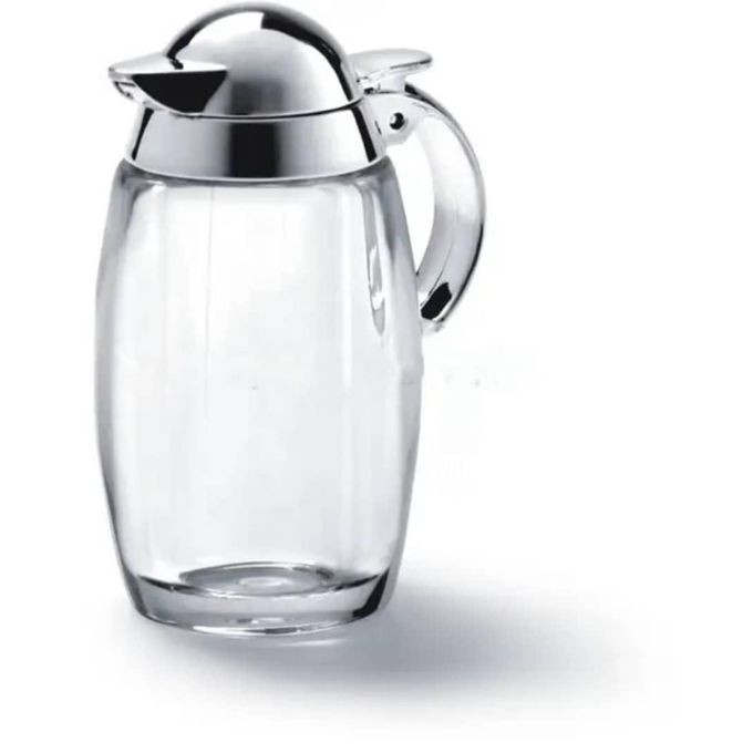 Acrylic Salt Pepper Shaker Oil Vinegar Honey Condiment Bottle Cruet Set- Transparent