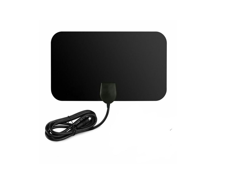 Digital TV Antenna - 110 Miles HDTV Antenna Digital Indoor Antenna With Detachable Signal Booster VHF UHF High Gain Channels Reception For 4K 1080P Free TV Channels- Black