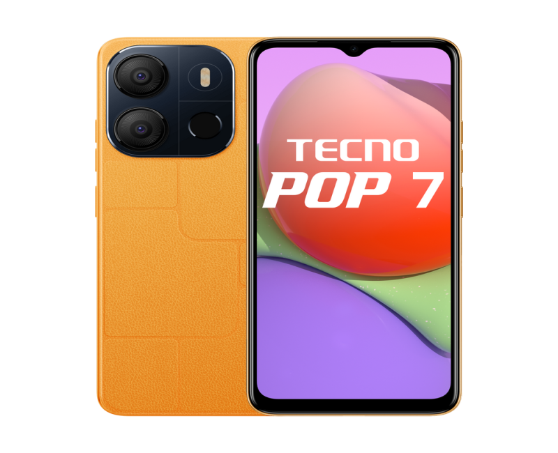 TECNO POP 7 64GB STORAGE ( 6.6 inch 2 PLUS 2GB RAM 5000mAh R5MP F5MP 4G)
