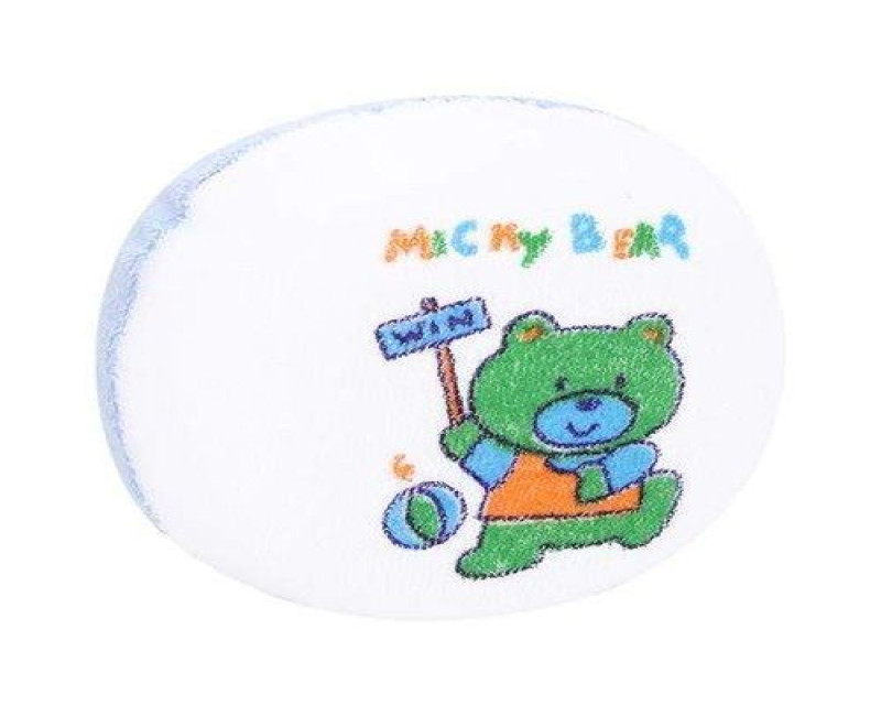 Baby Bath Sponge - White, Blue