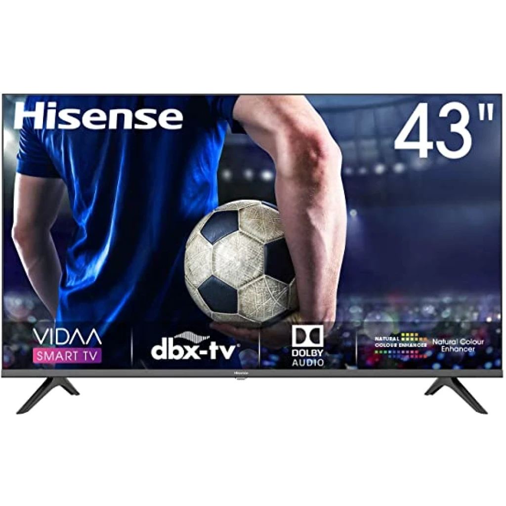 43 inch Hisense Smart full HD Television  Black