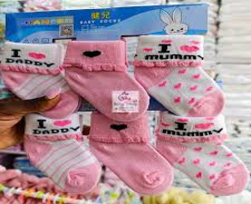 3pcs Baby Socks - Multi Colour