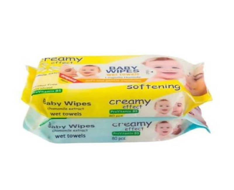 2Pcs Baby Wipes Wet Towels Soft And Smooth 160Pcs