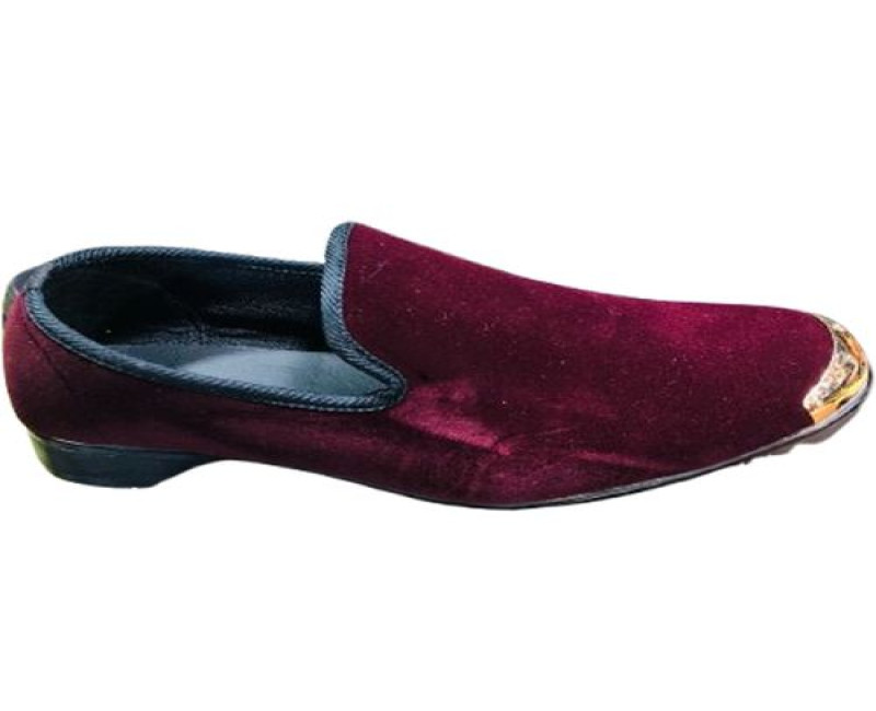 Men's Suede Shoes - Maroon