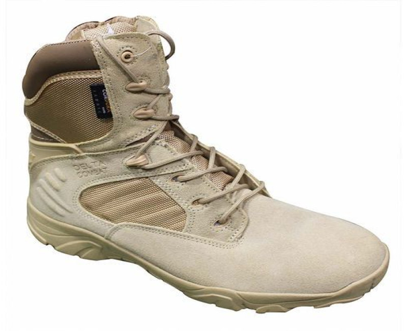 Men's Military Designer Boots - Brown