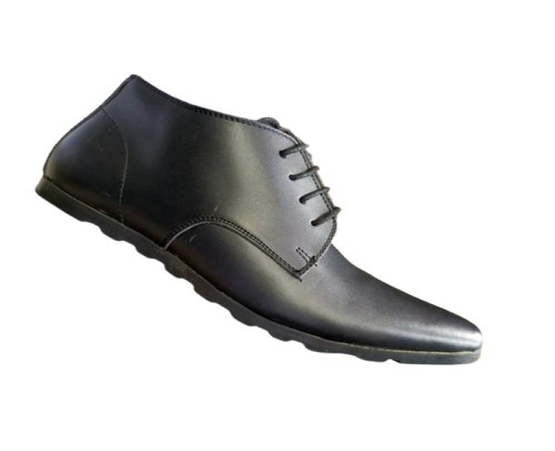 Men's Faux Leather Designer Shoes - Black