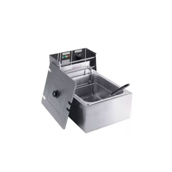 Electric Deep Fryer Single Tank-Silver