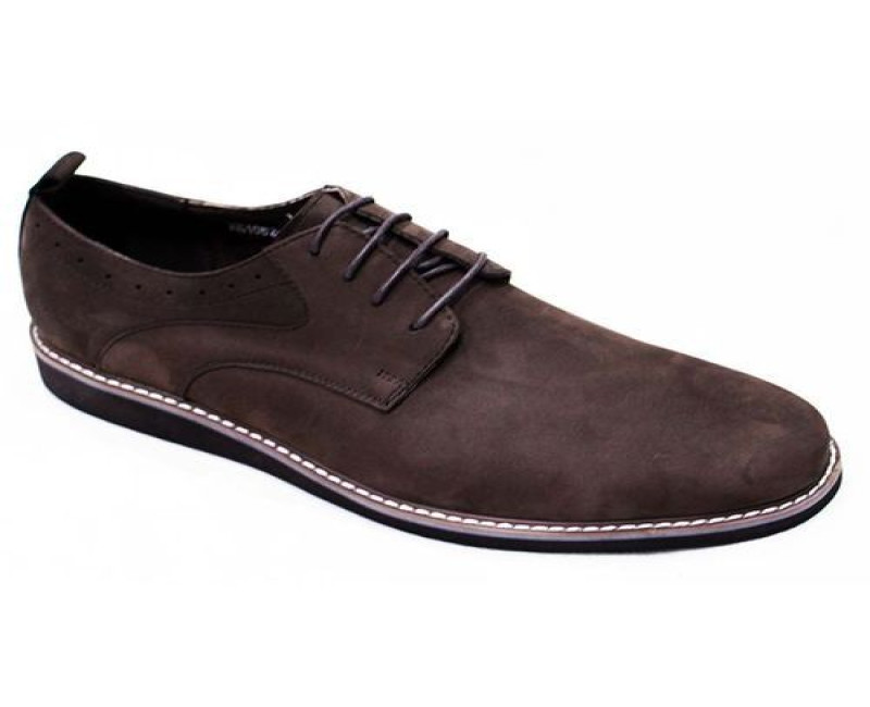 Men's Designer Lace Gentle Shoes - Coffee Brown