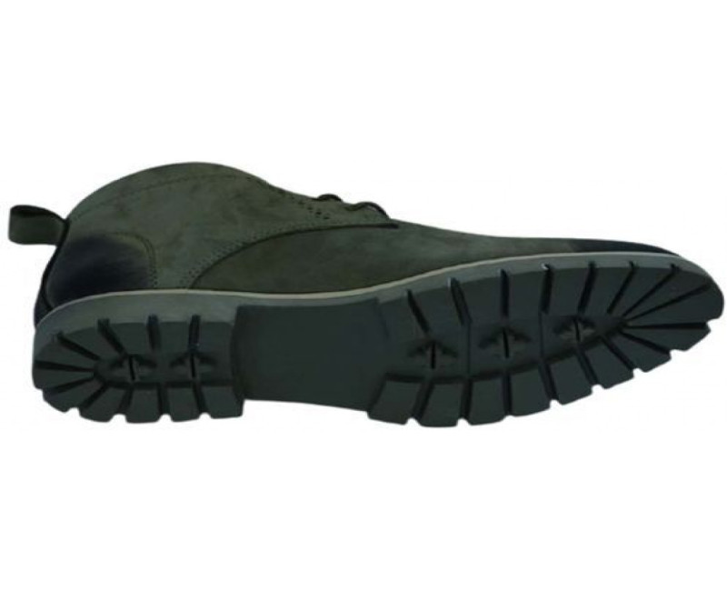 Men's Designer Lace Boots - Green