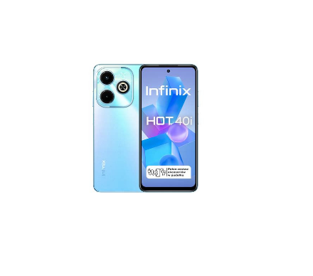 Infinix Hot 40i (X6528) | 6.56" HD+ 90Hz Display | 4GB RAM + 128GB ROM | Unisoc T606 Chipset | 50MP AI Dual Camera | 5000mAh Battery | 4G LTE – Black