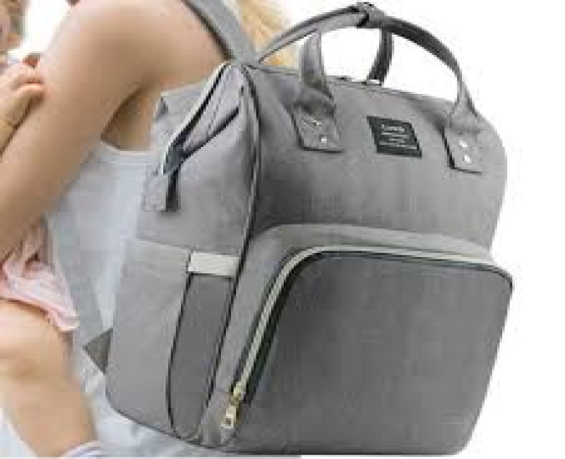 Multi- Function Diaper Bag - Grey.
