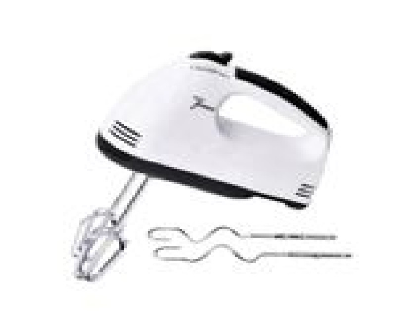Electric Hand Mixer, Egg Beater Whisk Handheld,7 Speed Portable Small Blenders, Cake Whipping Machine,Stainless Steel Dough Whisk Kneaders for Kitchen Baking Cooking -White Boma