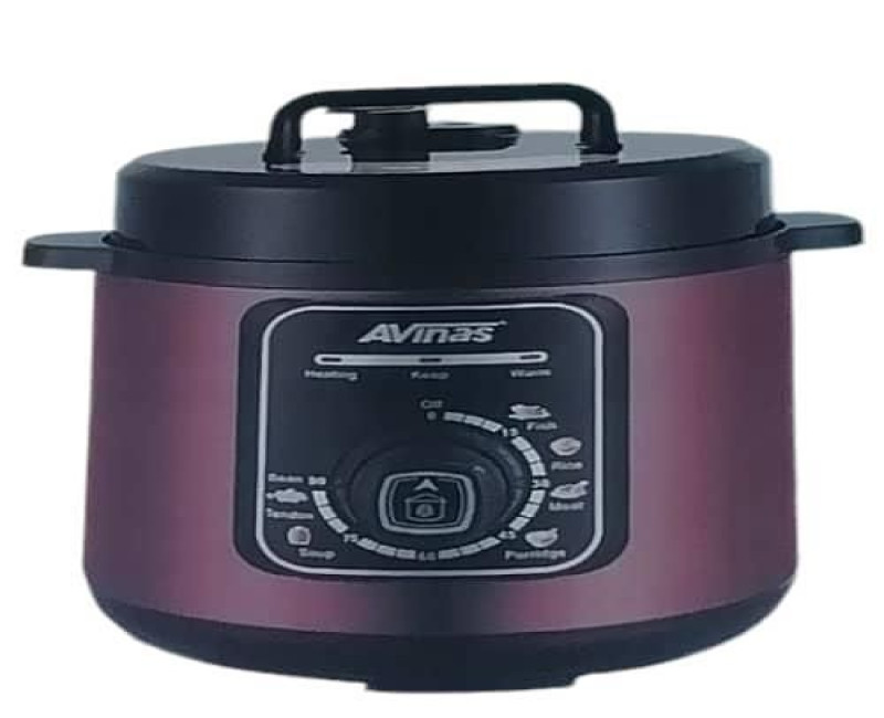6L Intelligent Electric Rice Pressure Cooker Saucepan Steamer Soup Pot Steamer-Multicolor Avinas