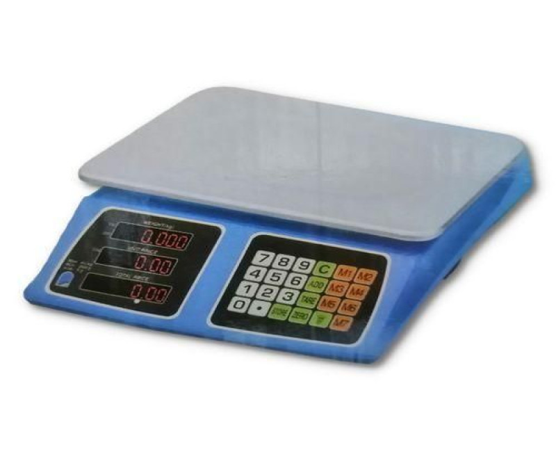 40kg Electronic Mini Digital Price Computing Weighing Scale LCD Display- White. Good