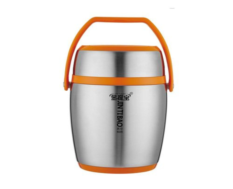 2 Litre Stainless Steel Food Bottle Leakproof Vacuum Insulated Food Container Three Layers with Steel Food Jar Hot Food Flask Food Flask Insulated Lunch Box -Multicolor JINTBAO