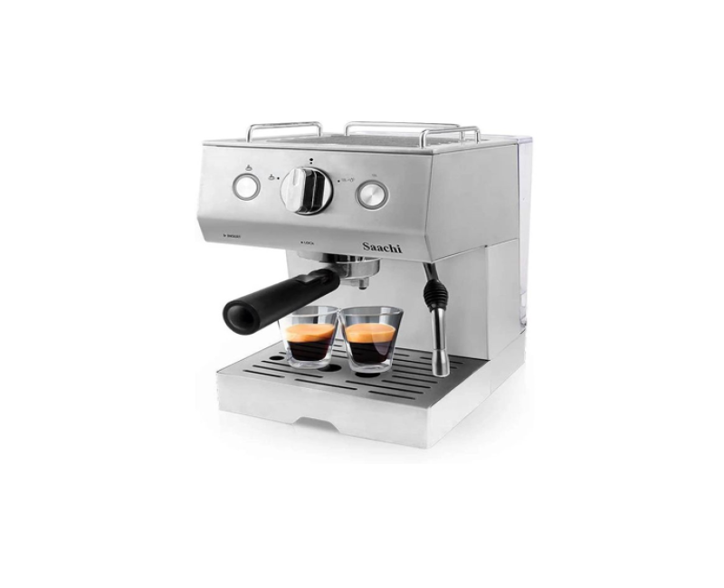Coffee, Espresso and Cappuccino Maker Machine-Silver