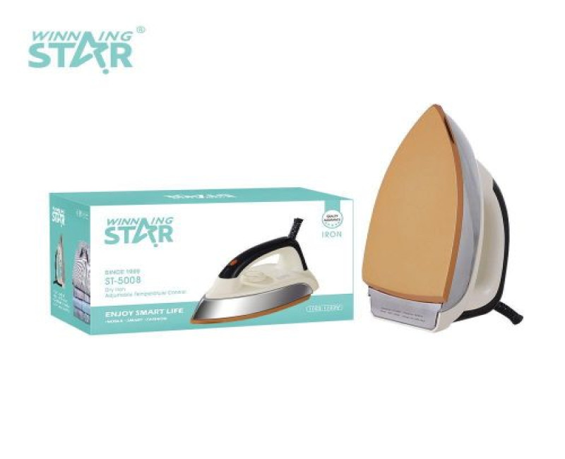 Handheld Electric Dry Flat Iron Portable Pressing Iron -Cream Winningstar