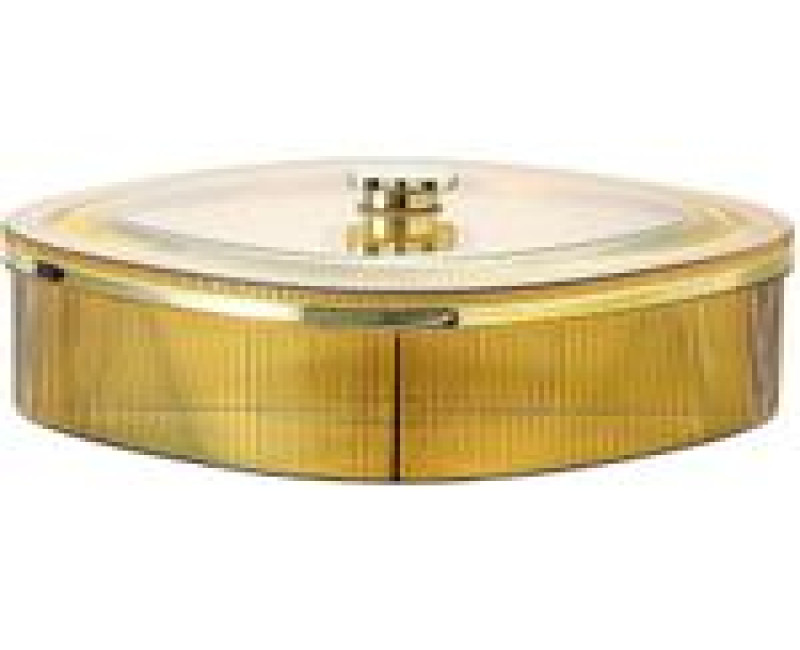 5 Compartments Snack Serving Tray Appetizer Transparent Plate with Lid Sealing Moisture-Proof Food Storage Organizer Container For Dried Fruits Nuts Candies Sweet Cookies Chocolates Mouth Freshener Restaurant Candy Box For Dining Table - Multicolor