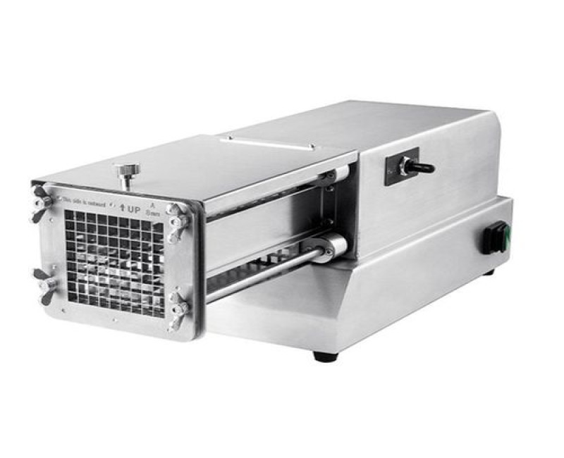 Multifunctional Commercial Electric Fruit Vegetables Cutter Chips French Fries Potato Slicer- Silver