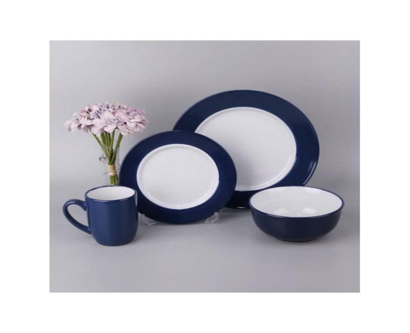 Tableware Set Of Plates Cups Bowls Sideplates Dinner Sets 16-Piece Stoneware Dinnerware Set Food Plate Ceramic Dishes To Eat Dish